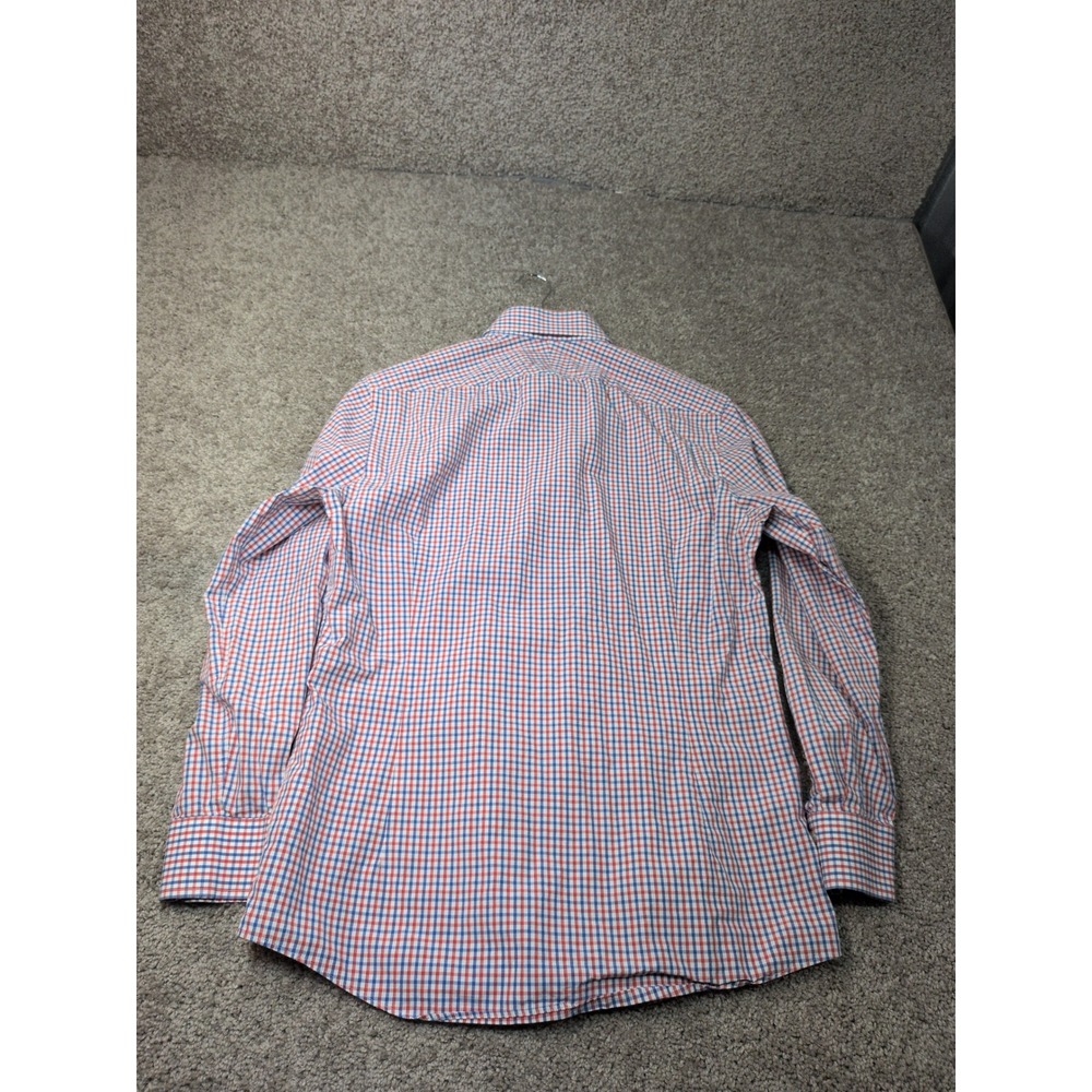 Charles Tyrwhitt Mens Extra Slim Fit Gingham Check Shirt Red‎ Blue 15.5 33 39 84 - Picture 7 of 7